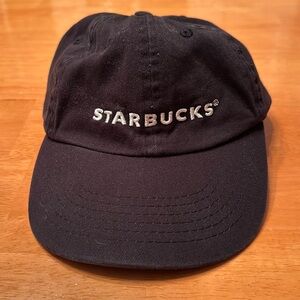 Starbucks adjustable cap - Black cotton, One size fits most